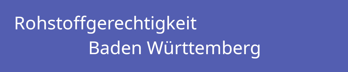 Rohstoffgerechtigkeit Baden-Württemberg